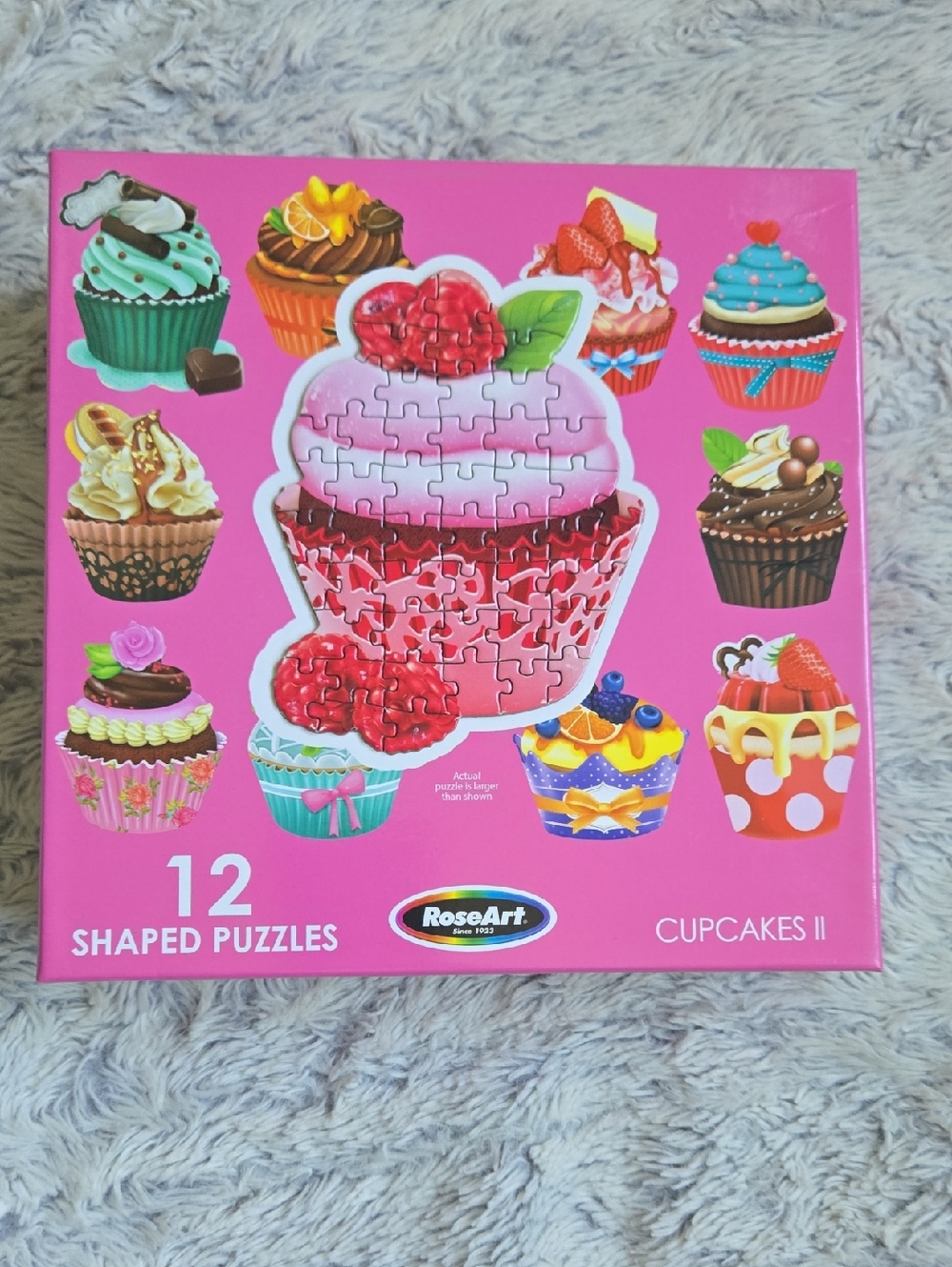 RoseArt Cupcake Shaped Puzzles - Set of 12